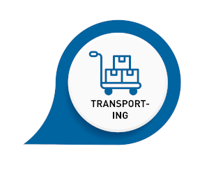 Transport trolley for endoscopy